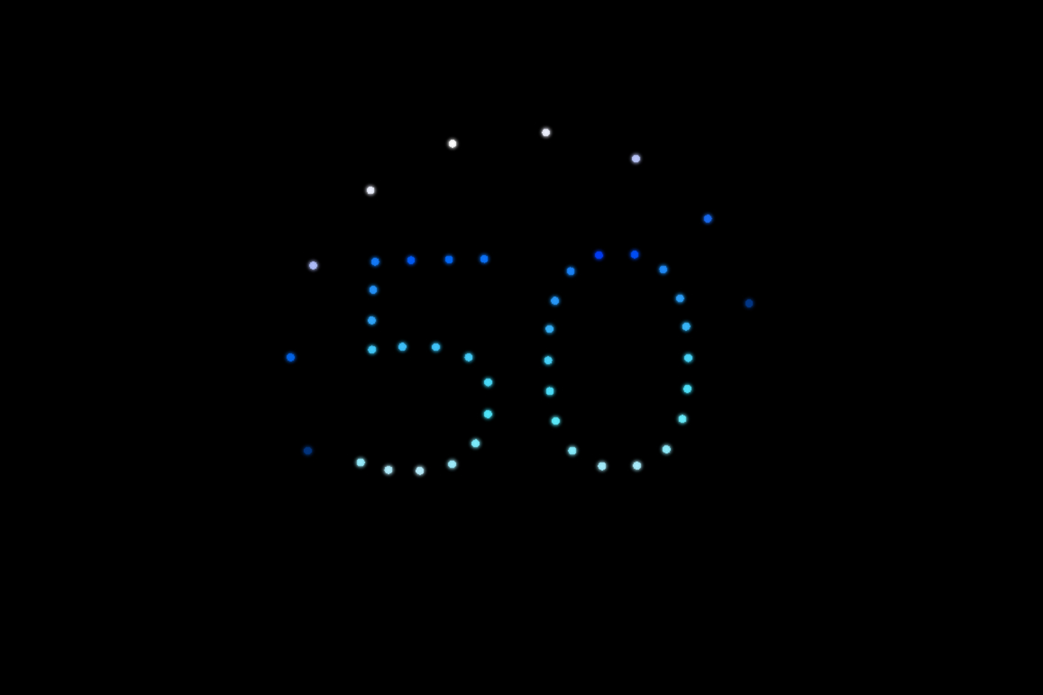 50 jubiläum drohnenshow